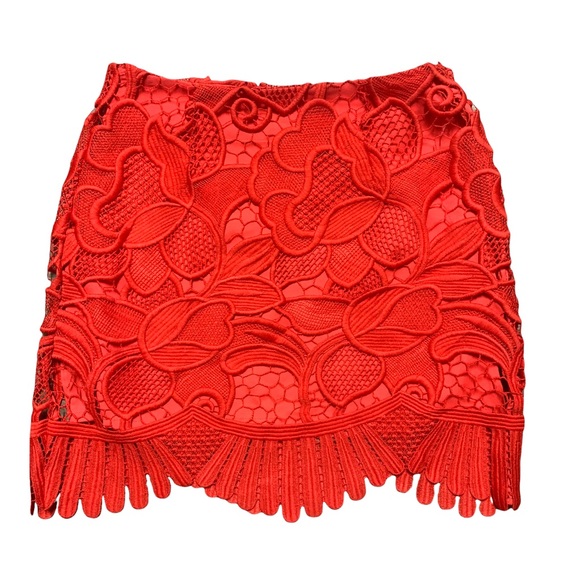 6. Lovers + Friends Aviva Lace Skirt XS - Picture 4 of 11
